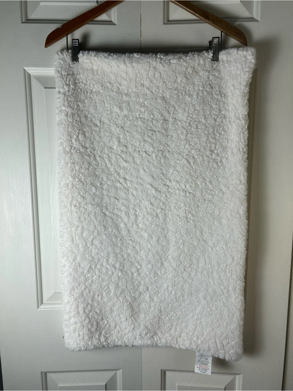 Zicoto Pink White Baby Blanket Muslin Cotton Sherpa Reversible Lovey